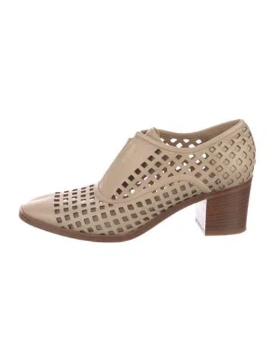 Pre-owned Reed Krakoff Leather Patterned Pumps In Neutrals