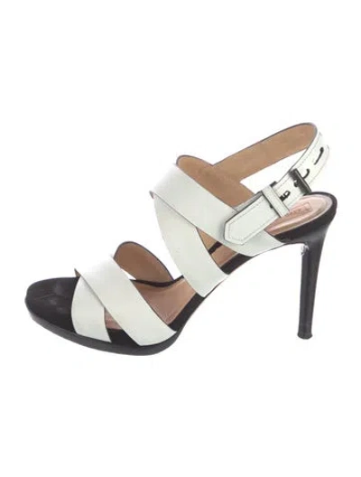 Pre-owned Reed Krakoff Leather Sandals In Black/white