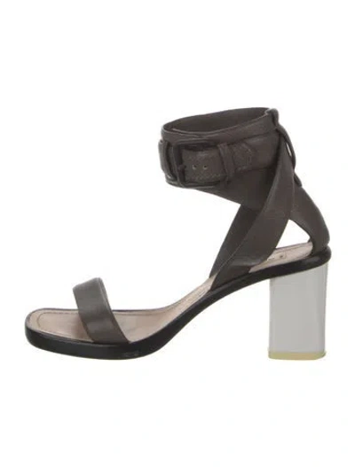 Pre-owned Reed Krakoff Leather Sandals In Gray