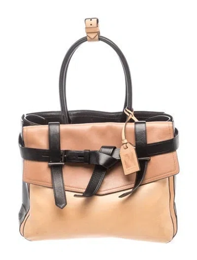 Pre-owned Reed Krakoff Leather Shoulder Bag In Black
