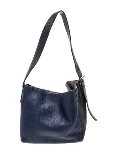 Pre-owned Reed Krakoff Leather Shoulder Bag In Black/blue