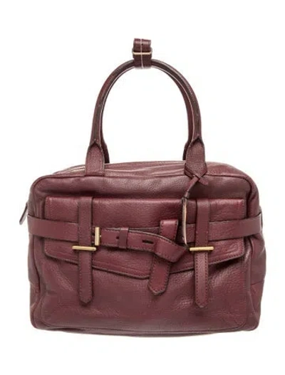 Pre-owned Reed Krakoff Leather Shoulder Bag In Burgundy
