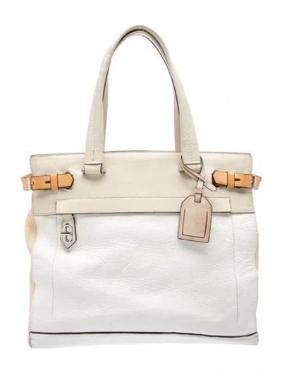 Pre-owned Reed Krakoff Leather Shoulder Bag In White
