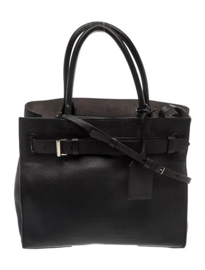 Pre-owned Reed Krakoff Leather Top Handle Bag In Black