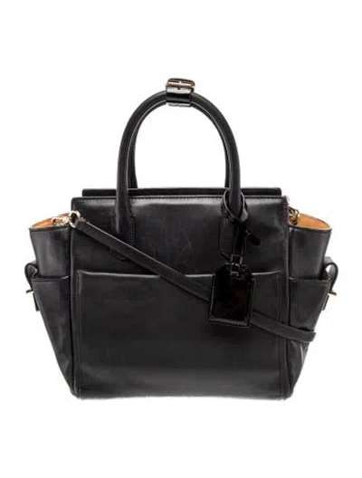 Pre-owned Reed Krakoff Leather Top Handle Bag In Black