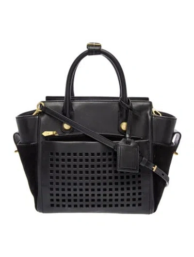 Pre-owned Reed Krakoff Leather Top Handle Bag In Black