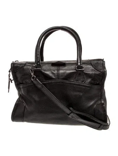 Pre-owned Reed Krakoff Leather Top Handle Bag In Black