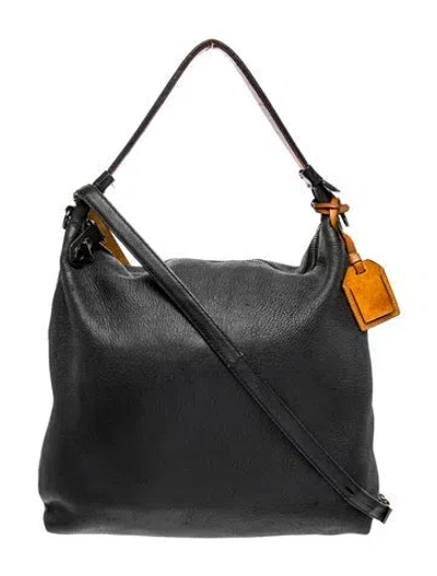 Pre-owned Reed Krakoff Leather Top Handle Bag In Black