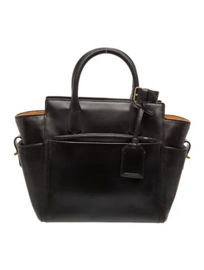 Pre-owned Reed Krakoff Leather Top Handle Bag In Black
