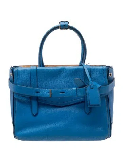 Pre-owned Reed Krakoff Leather Top Handle Bag In Blue
