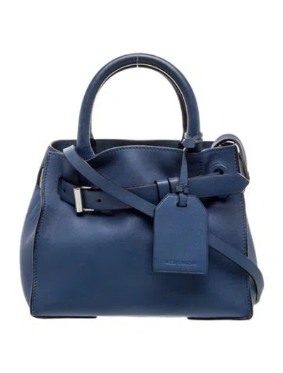 Pre-owned Reed Krakoff Leather Top Handle Bag In Blue