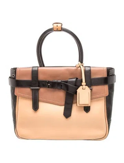 Pre-owned Reed Krakoff Leather Top Handle Bag In Brown