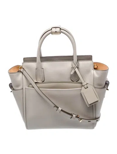 Pre-owned Reed Krakoff Leather Top Handle Bag In Gray
