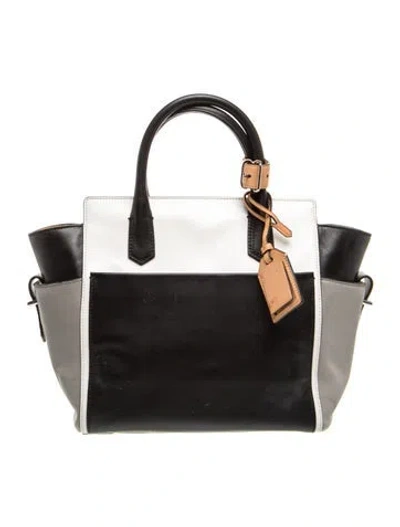 Pre-owned Reed Krakoff Leather Top Handle Bag In Gray
