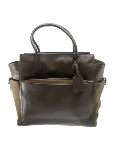Pre-owned Reed Krakoff Leather Top Handle Bag In Green