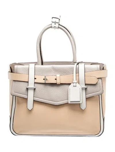 Pre-owned Reed Krakoff Leather Top Handle Bag In Grey