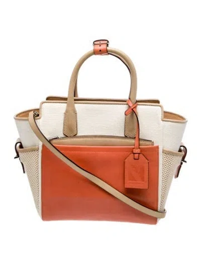 Pre-owned Reed Krakoff Leather Top Handle Bag In Neutral