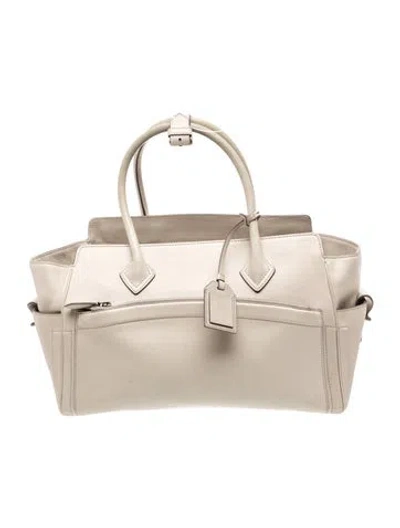 Pre-owned Reed Krakoff Leather Top Handle Bag In Neutral