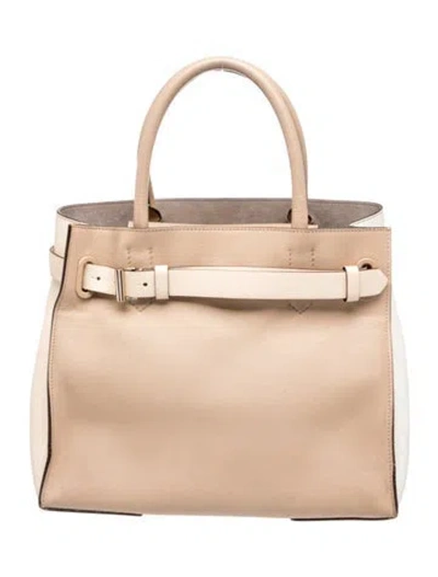 Pre-owned Reed Krakoff Leather Top Handle Bag In Neutrals