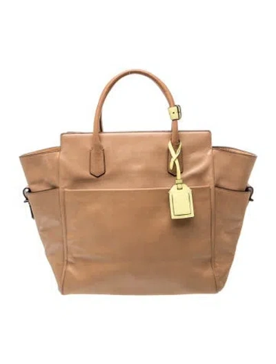 Pre-owned Reed Krakoff Leather Top Handle Bag In Neutrals
