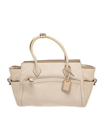 Pre-owned Reed Krakoff Leather Top Handle Bag In Neutrals