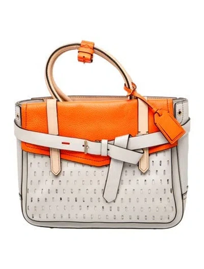 Pre-owned Reed Krakoff Leather Top Handle Bag In Orange