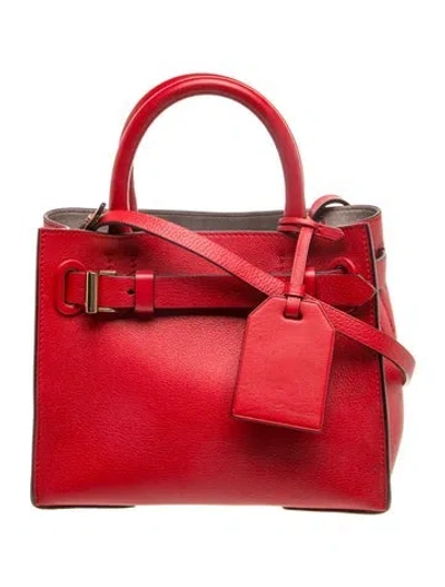Pre-owned Reed Krakoff Leather Top Handle Bag In Red