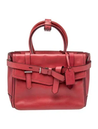 Pre-owned Reed Krakoff Leather Top Handle Bag In Red