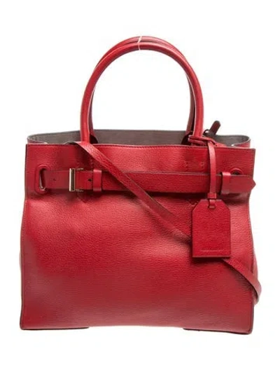 Pre-owned Reed Krakoff Leather Top Handle Bag In Red