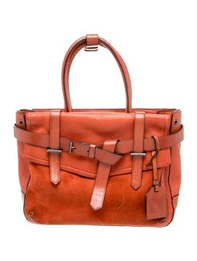 Pre-owned Reed Krakoff Leather Top Handle Bag In Red