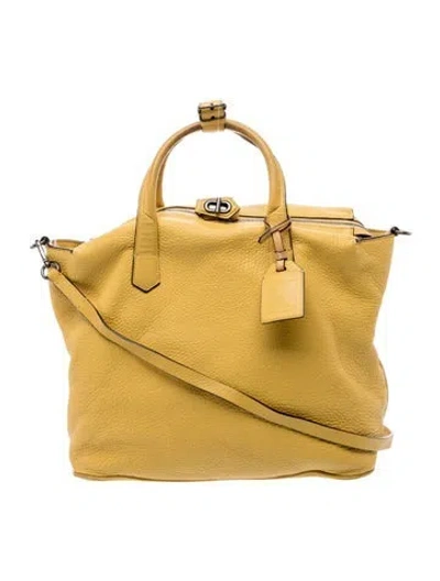 Pre-owned Reed Krakoff Leather Top Handle Bag In Yellow