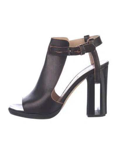Pre-owned Reed Krakoff Leather T-strap Pumps In Blue