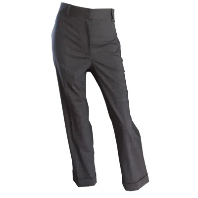 Pre-owned Reed Krakoff Lightweight Wool Signature Rk Gray Cropped Culottes / Trousers