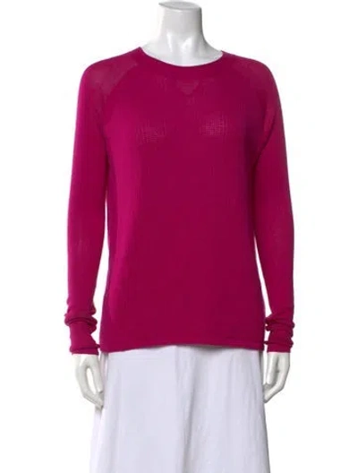 Pre-owned Reed Krakoff Merino Wool Crew Neck Sweater In Pink