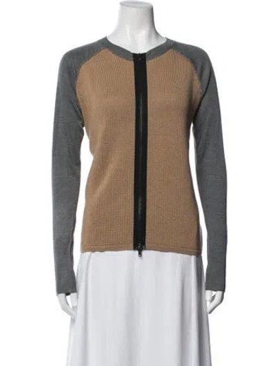 Pre-owned Reed Krakoff Merino Wool Crew Neck Sweatshirt W/ Tags In Neutrals