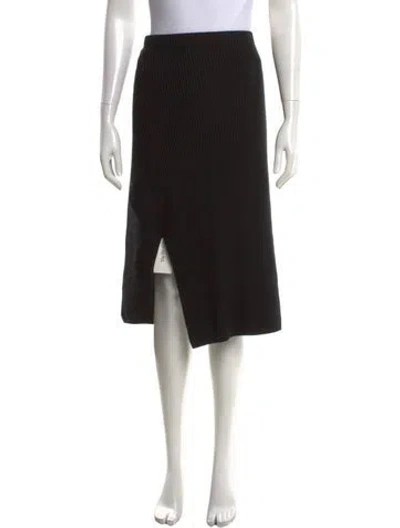 Pre-owned Reed Krakoff Midi Length Skirt In Black
