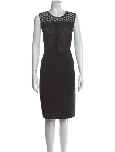 Pre-owned Reed Krakoff Nylon Knee-length Dress In Black