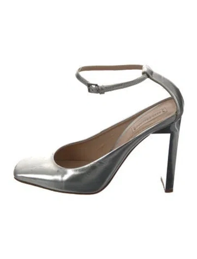 Pre-owned Reed Krakoff Patent Leather Pumps In Silver