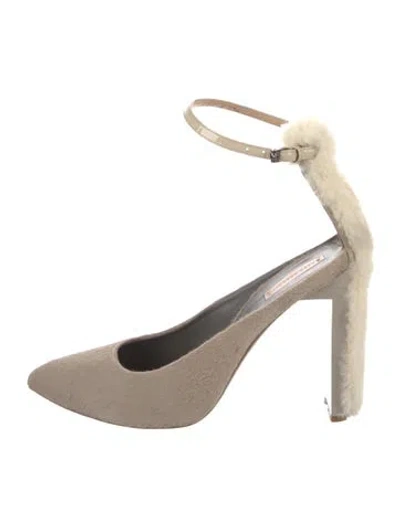 Pre-owned Reed Krakoff Ponyhair D'orsay Pumps In Brown