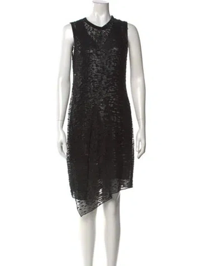 Pre-owned Reed Krakoff Printed Knee-length Dress In Black