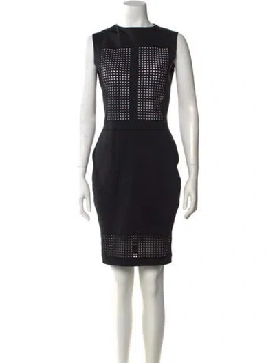 Pre-owned Reed Krakoff Printed Mini Dress In Black