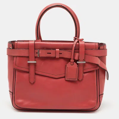 Pre-owned Reed Krakoff Red Leather Medium Boxer Tote