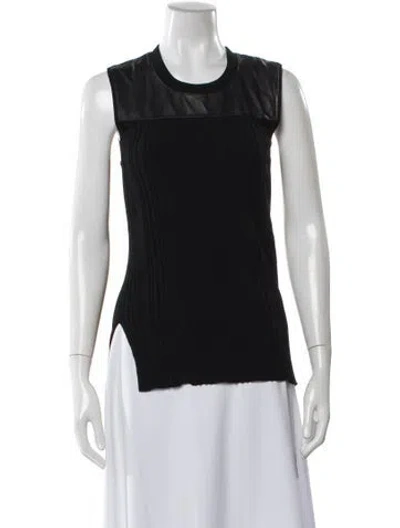 Pre-owned Reed Krakoff Scoop Neck Mini Dress In Black
