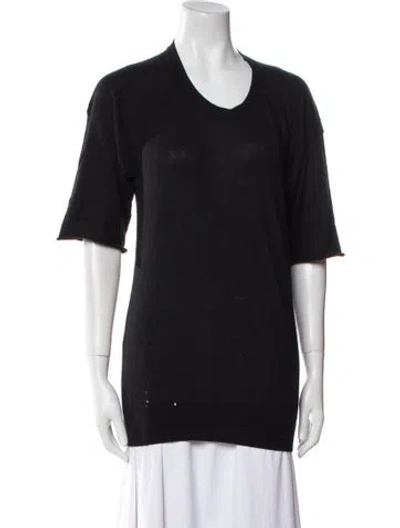 Pre-owned Reed Krakoff Scoop Neck Sweater In Black