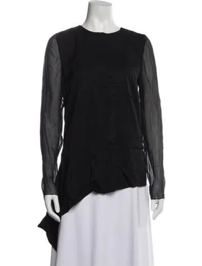 Pre-owned Reed Krakoff Silk Crew Neck Tunic In Black