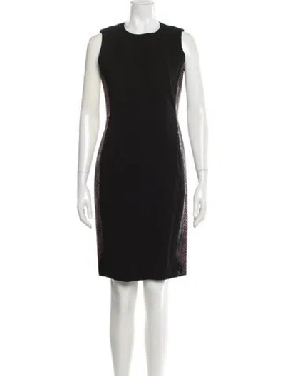 Pre-owned Reed Krakoff Silk Mini Dress In Black