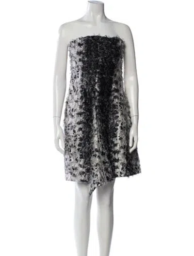Pre-owned Reed Krakoff Silk Mini Dress In Black