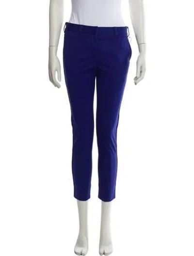 Pre-owned Reed Krakoff Silk Skinny Leg Pants W/ Tags In Blue