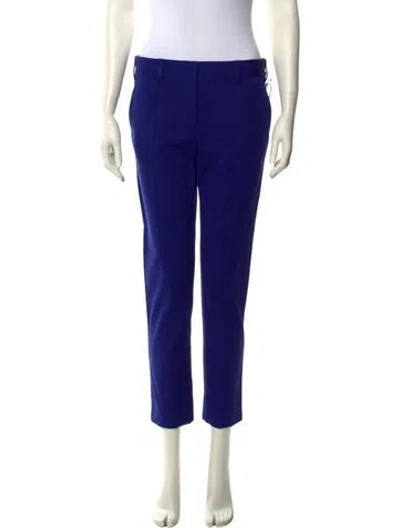 Pre-owned Reed Krakoff Silk Skinny Leg Pants W/ Tags In Blue