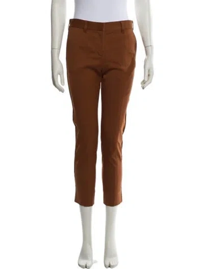 Pre-owned Reed Krakoff Silk Skinny Leg Pants W/ Tags In Brown
